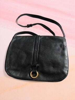 RELATIVITY Leather Purse Black Genuine Bag